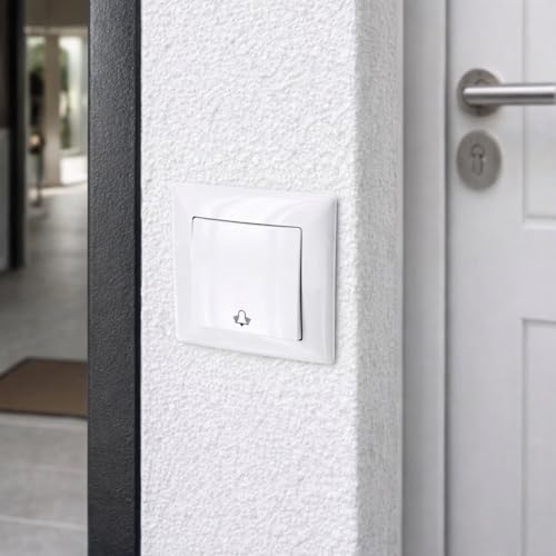 Miniatura 4 de Interruptor Empotrado, Símbolo De Timbre, Terminal De Enchufe, Todo En Uno, Serie G1 Color Blanco