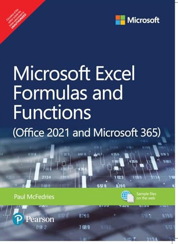 Image of Microsoft Excel Formulas and Functions (Office 2021 and Microsoft 365),1st Edition