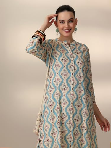 Image of Libas Womens Printed Rayon Co ord Set for Women | daily wear | casual wear | office wear