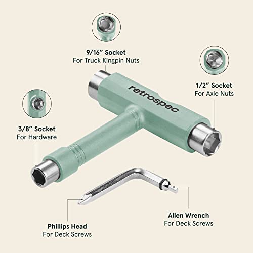image for Retrospec Upkeep Skateboard Multi-Tool with Allen Wrench & Phillips He