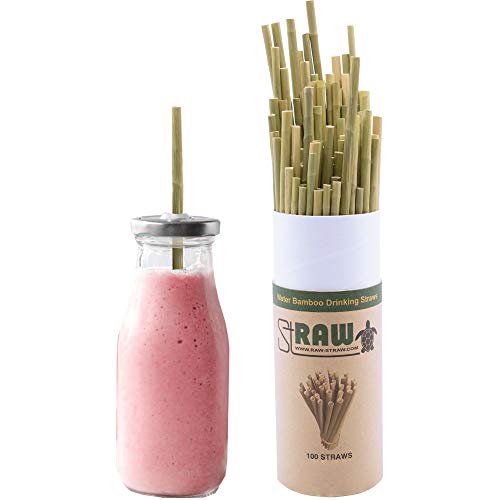 Pitillos biodegradables de bambú natural x100 miniatura 1