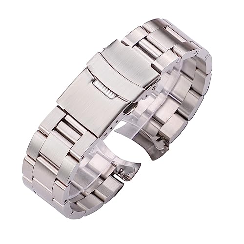 Bracelet de montre 20 mm noir en métal pour sublimer vos tenues de bureau