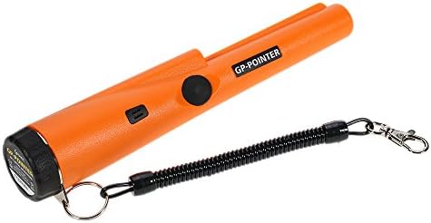 shazhu GP-Pointer Pinpointer Pin Pointer Probe Metal Detector with Holster Treasure Hunting Unearthing Tool Accessories Buzzer Vibration Automatic Tuning, Orange