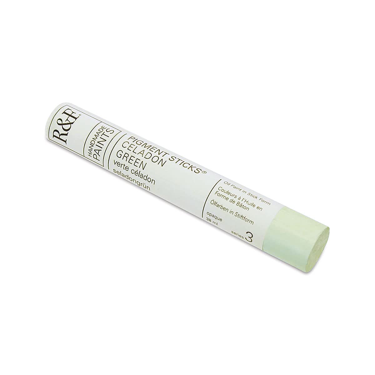 R&F Handmade Paints - Professional Oil Pigment Stick, Celadon Green, 38 ml