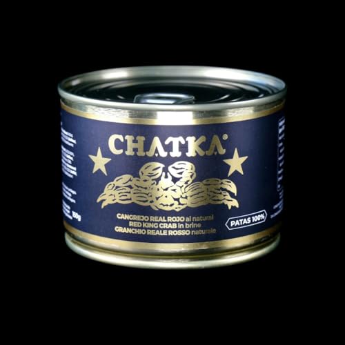 Chatka Conserva en formato tradicional con 100% patas de auténtico cangrejo real rojo cuidadosamente seleccionadas listas para consumir y de sabor delicado (Pack of 3)