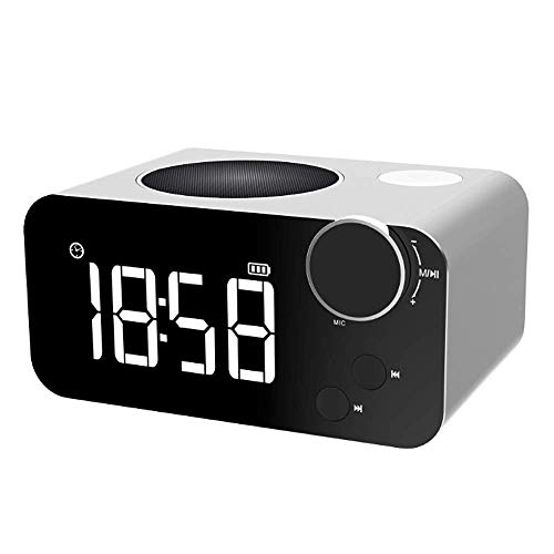 Wecker FM Radio Sensing Elektronische Desktop-Uhr Drahtloser Bluetooth-Lautsprecher Touch Watch Led Mirror Digital