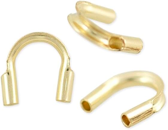 Gold Filled Wire Protector Guard .021" Hole (Package of 10)