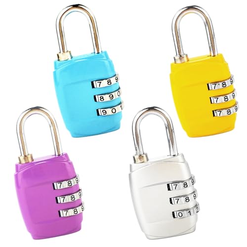 4PCS-Luggage-Locks-Secure-and-Durable-Easy-to-Set-and-Reset-Ideal-for-Suitcases-Backpacks-Gym-Lockers-Rust-Resistant-Metal-Construction-YellowPurpleBlueSilvery