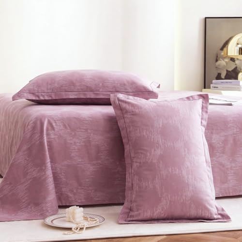 Image of Skyla Bedsheet for Double Bed| King Size 400 TC Cotton| 108 * 108 Inch Bedsheet|King Size Bedsheet with 2 Pillow Covers(Pastel Pink)