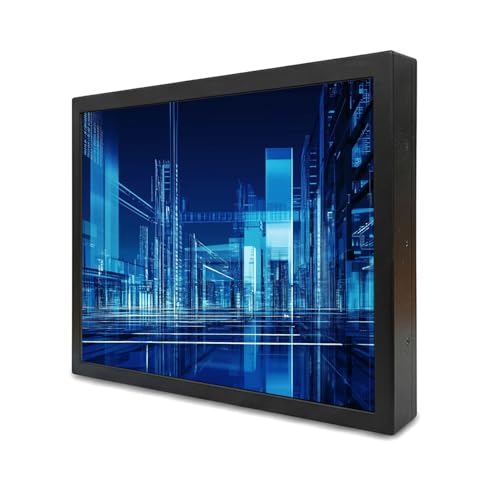 Image of VSDISPLAY 12.1'' Touch LCD Monitor, 800x600 Resolution VGA Video Input | 4:3 Aspect Ratio, Black Metal Case,For Industrial Display