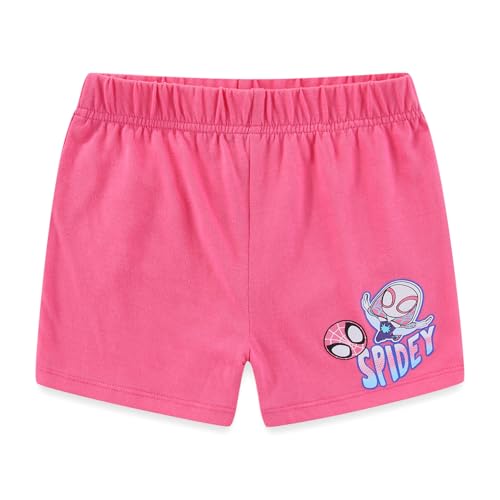 Image of Marvel Spider-Gwen Spider-Man Girls Short Sleeve T-Shirt and Shorts Set for Toddler to Big Kids
