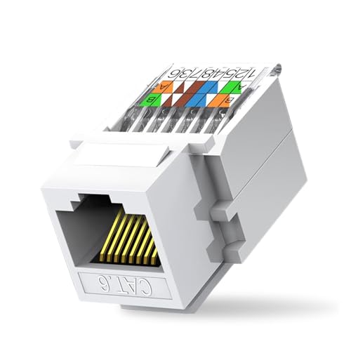 Prise RJ45 Cat6 Cat5e lot de 10 coupleurs sans outil pour câble réseau Ethernet domestique