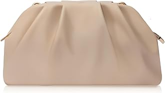 Clutch Purse for Women Soft Pleated PU Wedding Clutch, Elegant Evening Bag for Galas, Proms,Cocktail Parties
