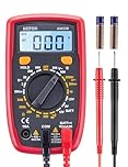 AstroAI Digital Multimeter Voltmeter Ohmmeter Ammeter Multi Tester Meter with Backlit LCD Electronic Test Meter Measures Voltage, Current, Resistance; Tests Continuity, Diode（Black）