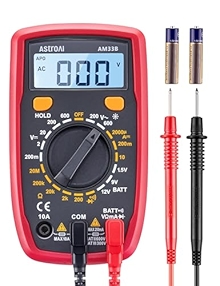 AstroAI 7 Function Digital Multimeter Tester 2000 Counts, Measures DC/AC Voltage, Current, Resistance, Continuity, Diode, and More
