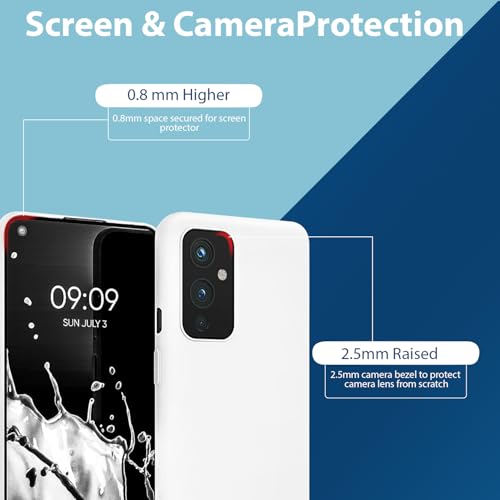 Image of LIRAMARK Liquid Silicone Soft Back Cover Case for OnePlus 9 /1+9 (White)