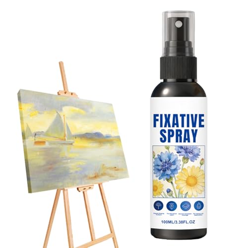 Genérico fijador de pastel al óleo, artístico de fijación de color, pulverización protectora con acabado transparente, plataforma de cocción con diseño compacto, herramienta de preservación de pint