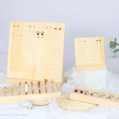 Support de rangement de boucles d'oreilles en bois idéal pour votre coiffeuse