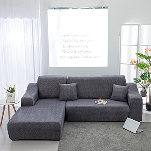 Boutieel Antirutsch Stretch Sofaüberzug,Elastischer Sofabezug in L-Form, Verstellbarer Wohnzimmersofabezug, Farbe 4,3-Sitzer 190-230 cm,Sofa Überwürfe Sofabezug Elastische Stretch Cover