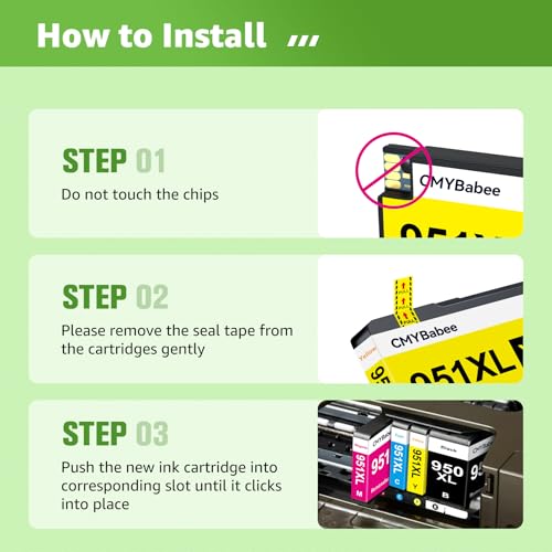 Image of CMYBabee Compatible 950xl 951xl Ink cartridges Combo Pack for HP