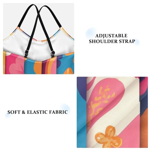 Floral Girls 1 Piece Swimsuit Beach Swimwear Adjustable Shoulder Strap Quick Dry3