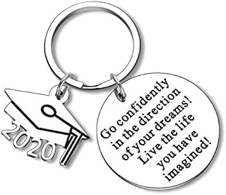 Graduation Gifts Keychain for Class 2020 Her Him Inspirational Gift Key Ring