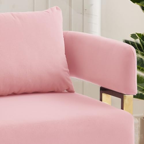 Sillón Terciopelo Plegable Rosa miniatura 4