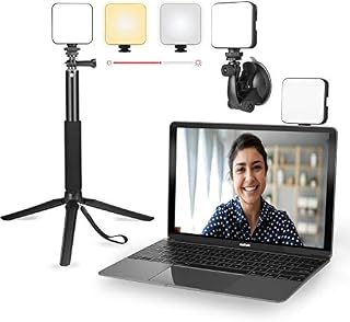 Light for Video Conferencing | Video Conference Lighting Kit with Stand Tripod | Cube Laptop Computer Webcam Light for Self Broadcast - Zoom Call Meeting - Microsoft Teams - Live Streaming