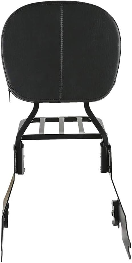 Passenger Backrest Sissy Bar with Luggage Rack - PSLER Sportster Sissy Bar Back Rest Rear Luggage Rack for Sportster 883 XL1200 XL883 Superlow Iron 883 1200 48 2004-2024, Black