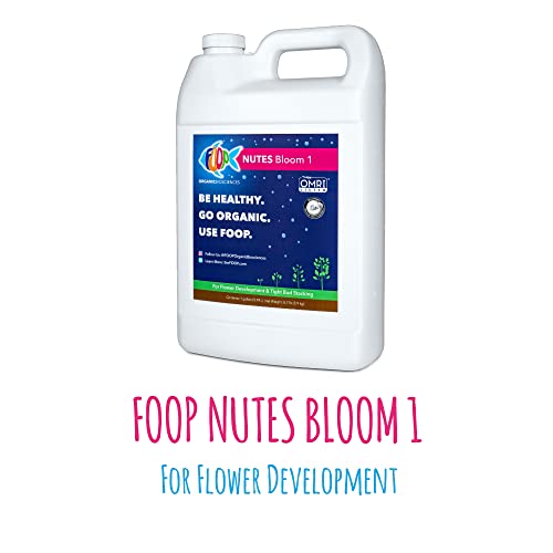 Foop Nutes Bloom Gallon Pair: Organic Plant Nutrients For Tight Bud Stacking And An Explosion Of Trichomes | Contains Two 1G Bottles #TOP4