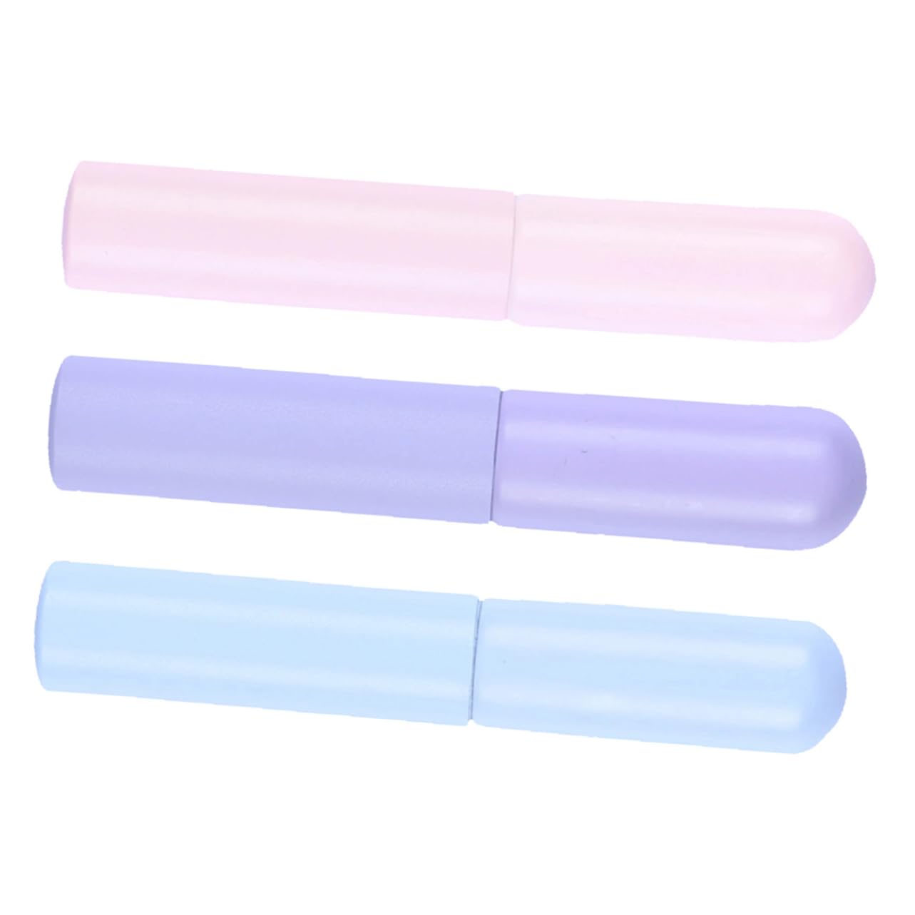 Ipetboom 15pezzi Pennelli Per Labbra Silicone Con Testa Rotonda Applicatori Per Rossetto e Lucidalabbra Facili Da Pulire Colori Pastello