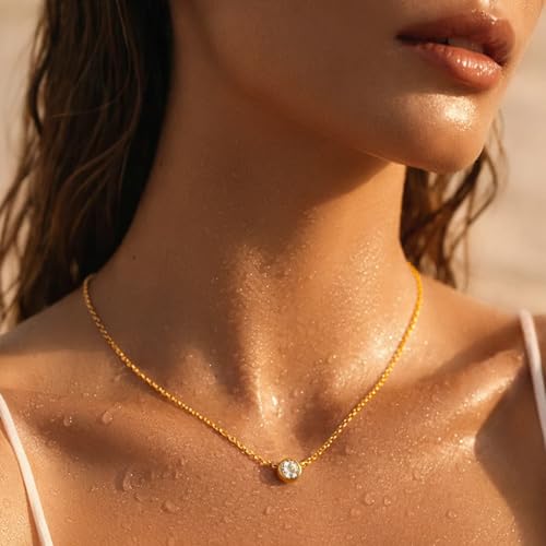Image of Rubans Demi Fine Stainless Steel Pendant Chain Daily Gift for Women & Girls