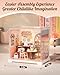 Rolife Mini Super Creator Series, DIY Miniature Honey Tea Lounge Dollhouse House Kit, Bulid Scenary for Action Collectible Figures,Creative Gifts for Women Kid Adults