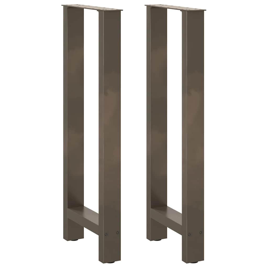 vidaXL Patas para Mesa de Bar de Acero Natural (2 Unidades, 50 x 100-101 cm)