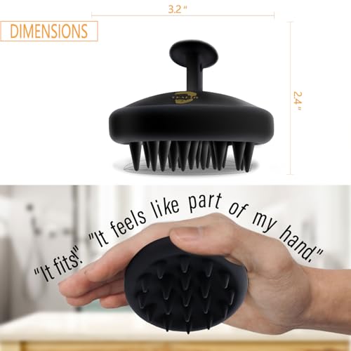 Beard Brush for Men, Silicone Beard Scrubber, Deep Cleans, Hair & Beard Exfoliator Helping Beard Shampoo Better Clean the Beard, Good Helper for Beard Oil - Eco & Reusable - Image 4