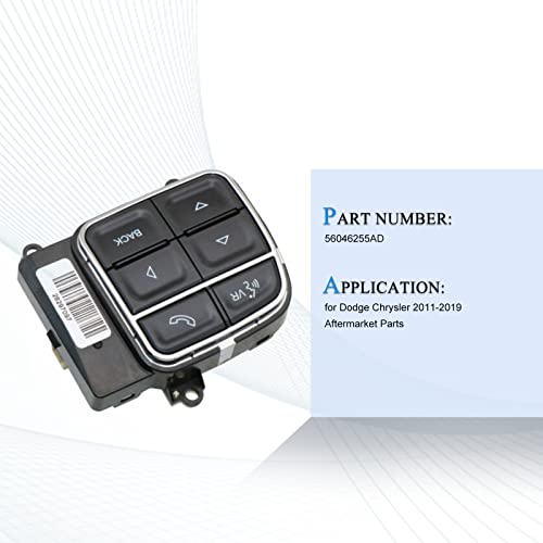 Image of PANGOLIN 56046255AD Steering Wheel EVIC Control Switch for Dodge Chrysler 2011-2019 Aftermarket Parts