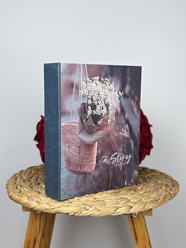 10x15 cm 200 Fotoğraf Kapasiteli Renkli Papatya Desenli Anı Albümü