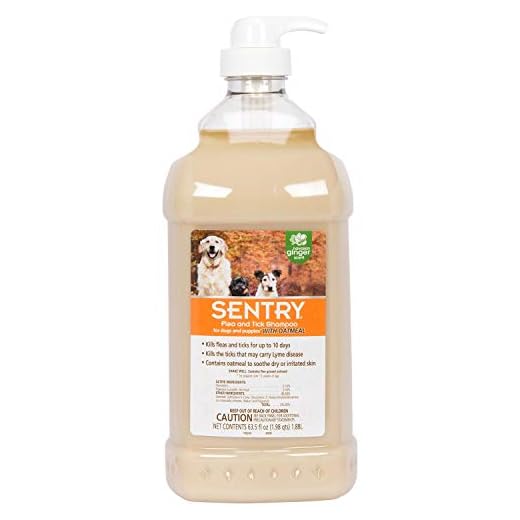 SENTRY Oatmeal Flea and Tick Shampoo for Dogs, Rid Your Dog of Fleas, Ticks, and Other Pests, Hawaii Ginger Scent, 63.5 oz