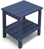 KINGYES Double Side Table, Adirondack End Table- Navy