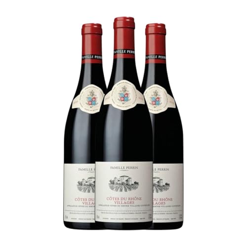 Famille Perrin Côtes du Rhône Villages 75 cl Vino tinto (Caja de 3 Botellas de 75 cl)