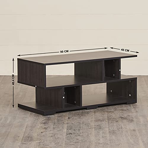 Image of Home Centre Helios Arvis Engineered Wood TV Unit, Walnut, 35 * 15 * 15 inches (Model: HELIOS-HC-TV02)