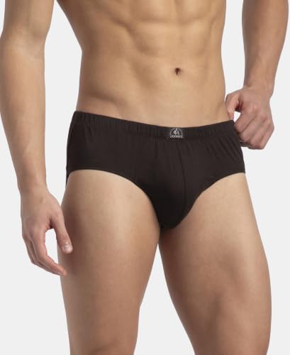 Image of Jockey 8035 Men Super Combed Cotton Solid Brief with Ultrasoft Concealed Waistband