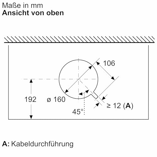 Siemens LJ97BDP60 iQ500, Integrierte Designhaube, 90 cm, Made in Germany, Nahtlose Integration, iQdrive Motor, Intelligente Dunstabzugsautomatik, Glasschirm, Klarglas schwarz bedruckt, Mattschwarz