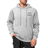 DianShao Sudaderas con capucha para mejores amigos – Sudaderas divertidas para hombres y mujeres, regalo para pareja o mejor amigo, gris claro, XXL