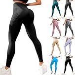 Luveon Legging Anti Cellulite Femme, Leonie & Co Legging 3d Anti Cellulite Femme Sport Effet Push Up Ventre Plat Minceur Compression Yoga Fitness Drainage Lymphatique Lipoedeme Running, S-5XL