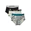 Sea Green Stripe/Heather Grey/Black