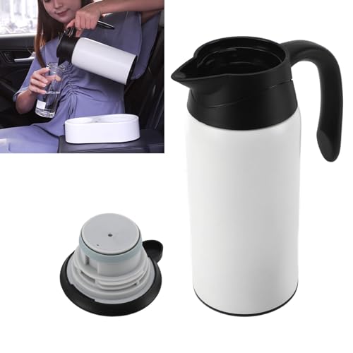 Tetera eléctrica de coche con capacidad 800ml acero inoxidable miniatura 3