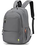 Nixjoro Personal Item Bag 17x10x9 Travel Backpack Carry On Flight Approved Ryanair 40x20x25cm Lightweight Waterproof Causal Bookbag for College, Travel (Gery)