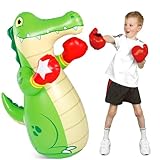47' Kids Punching Bag, Inflatable Bopper Boxing Bag, Bounce Back Bag Gift for Kids, Boys and Girls