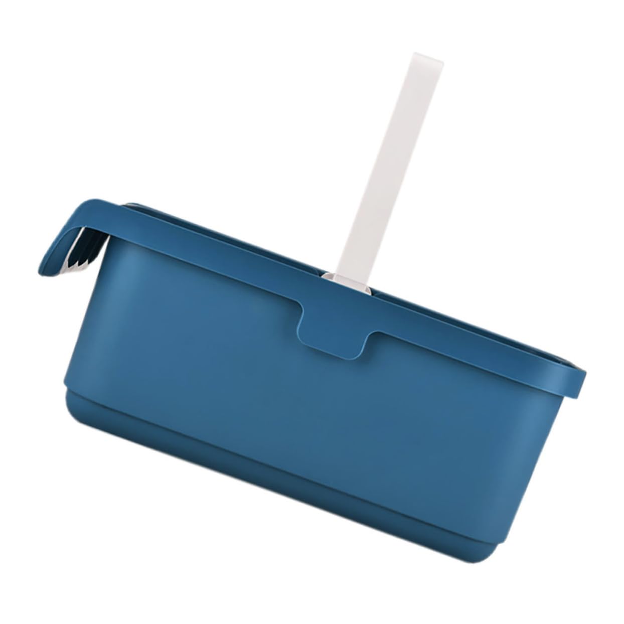 Seau à linge rectangulaire bleu grande capacité pour serpillère plate